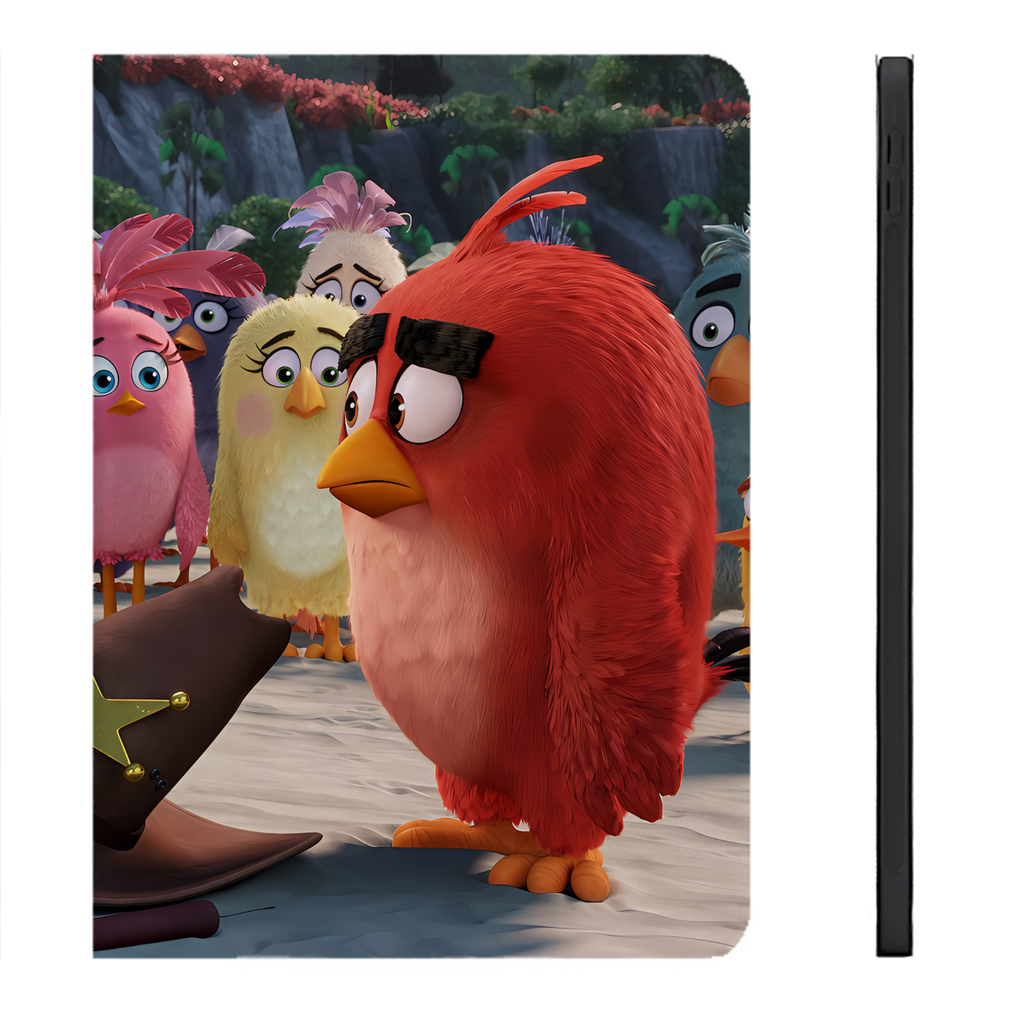 （画像用） Angry Birds アングリーバード IPadケース ペンホルダー付き ブックスタイルデザイン